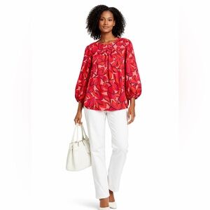 ♨️Michelle McDowell Carter Forget Me Not Pink Floral Top Medium 💛